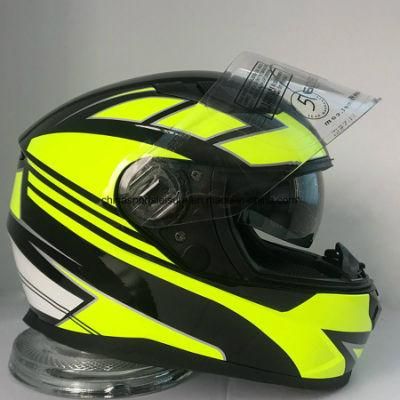 2019 New Graphic ABS Double Visor ECE &amp; DOT Approved Motorcycle Helmet
