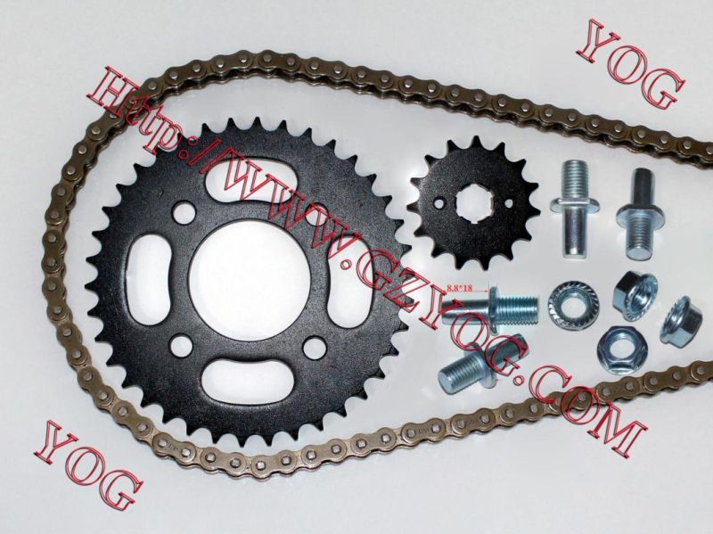 Motorcycle Chain Sprocket Kit Chain System Cg125 Tvs Star Ace125