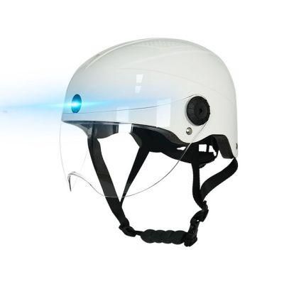 Customized Open Face Motorcycle Helmet Bicycle Smart Helmet Camera&Voice Function with Detachable Visor
