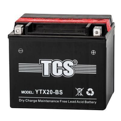 TCS Motorcycle Battery Dry Charged Mf Lead Acid YTX20-BS