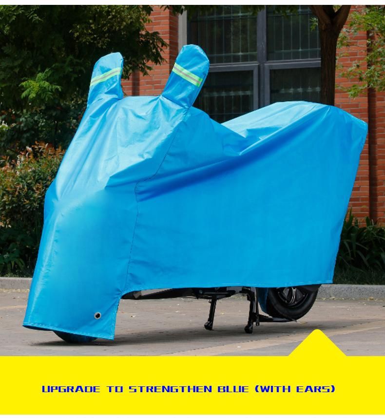 Hot Selling Liter Blue Earless Frost-Proof Snow-Proof Motorcycle Cover Rain-Proof Sunscreen Thickened Sunshade