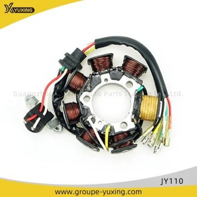 Motorcycle Magneto Stator Coil for Motorbike Spare Parts Jy110 Engine Coil