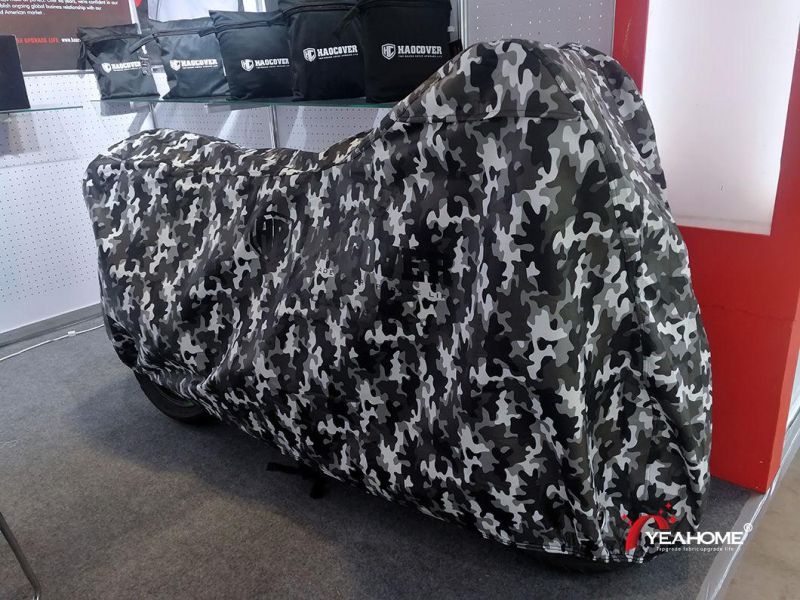 Camouflage Printing Outdoor Motorcycle Cover Fleece Inside Protection