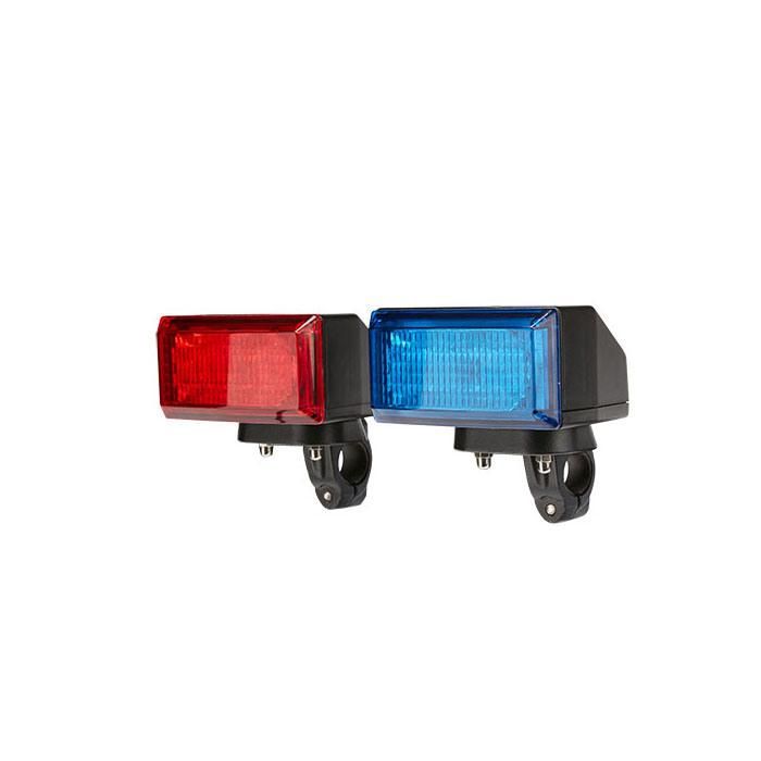 Red Blue Pair Police Motorcycle Front Light