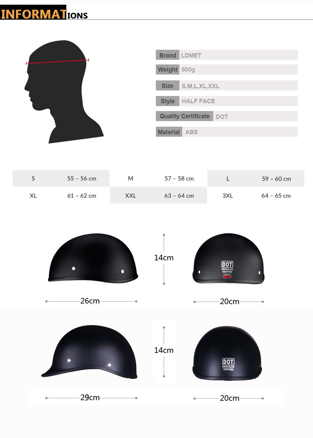 Classic Open Face Helmets Good Quality