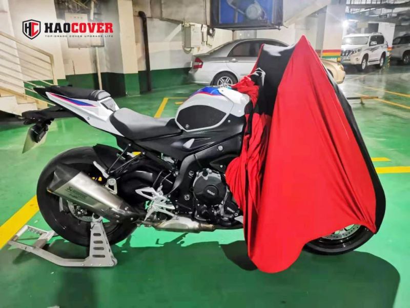 Custom Indoor Motorbike Cover Dustproof Stretchable Motorcycle Cover