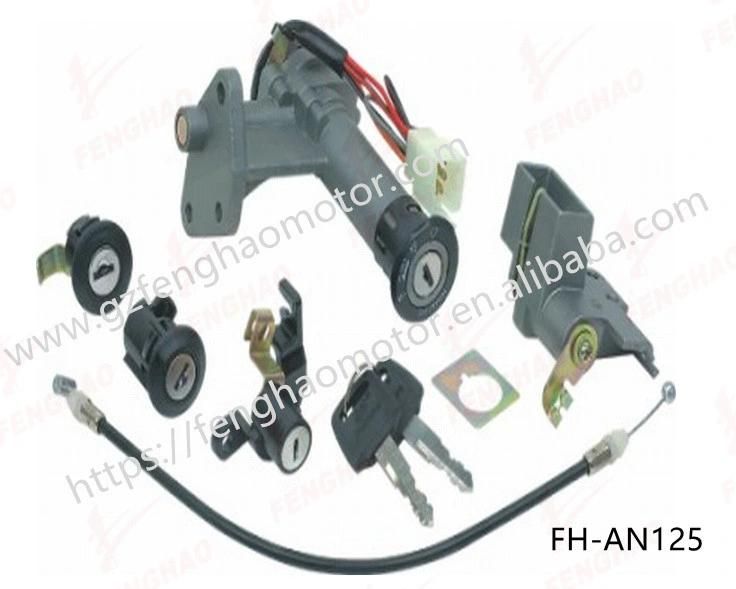 Top Popular Motorcycle Spare Part Lock Set Suzuki Gn125h/Uz125/An150/An125/Gt125/En125