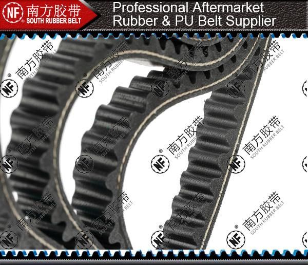 Motorcycle Scooter Rubber Raw Edged Cogged Banded Transmission Synchronous Tooth Drive Ribbed Automotive Parts Tangential Timing Poly Power V Belt