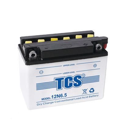 TCS Dry Charged Lead Acid Motorcycle Battery 12N6.5