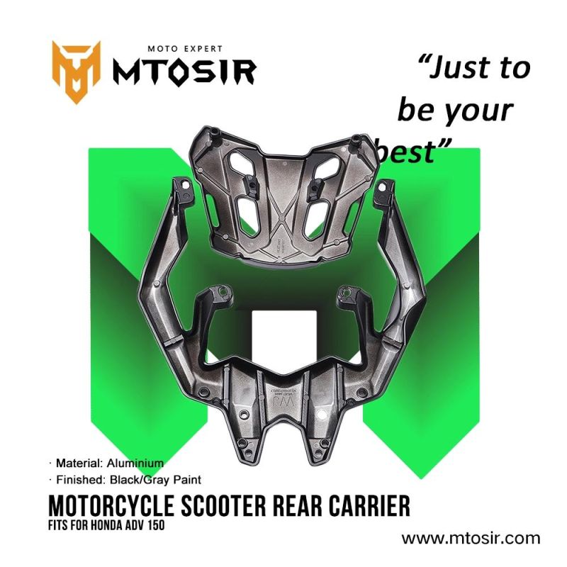 Mtosir Motorcycle Scooter Rear Carrier Adv150 Black/Gray Paint High Quality Professional Rear Carrier for Honda