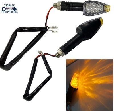 LED Motorcycle Front Handlebar Turning Light Handle Bar End Light Universal Motorbike LED Turn Signal Indicator Light