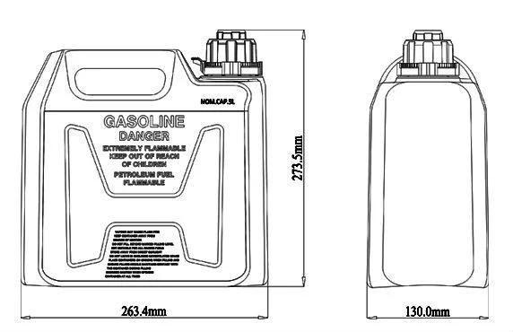 Seaflo Red Plastic Fuel Tank Jerry Cans for Sale