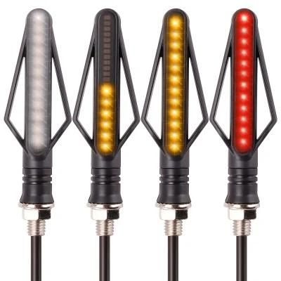 China Factory Supply LED Lights Amber Blinker Flowing Indicator Universal Motorcycle LED Turn Signal for Honda