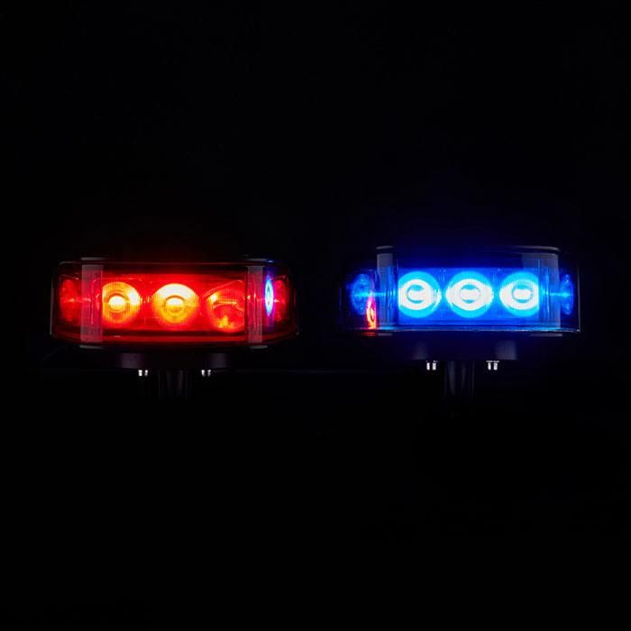 Red Blue Front Police Motorcycle Light