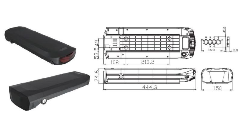 CE /Un38.3/ MSDS Approved Rechargeable Lithium E-Bike Battery 36V 13ah 14ah 250W 300W 500W Over 1000 Cycle Electronic Bicycle Battery