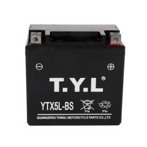 Ytx5l-BS 12V5ah Battery Replacement Maintenance Free Sealed AGM Motorcycle Battery