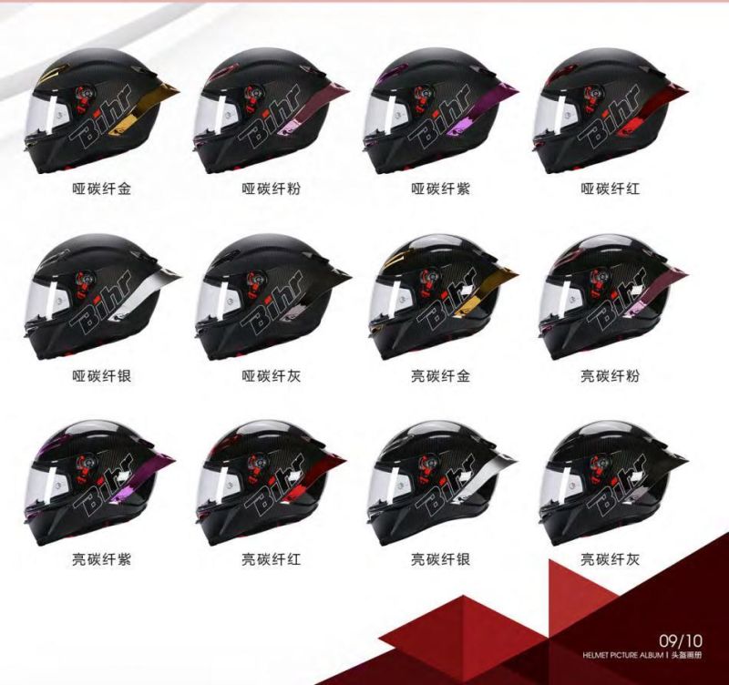 ECE Motorcycle Helmet Black Gold Koi-Titanium Red Double Lens Us DOT/EU ECE Certified Full Face Motorcycle ABS High Density off-Road Racing Motorcycle Helmet