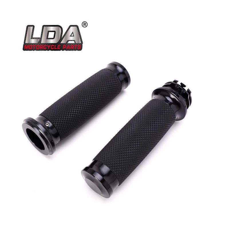 Benlari Motorcycle 1 Inch Black Handlebars Grips 25mm Handle Bars Grips Universal Compatible for Harley Honda Kawasaki Suzuki YAMAHA Bobber Chopper Cafe Racer