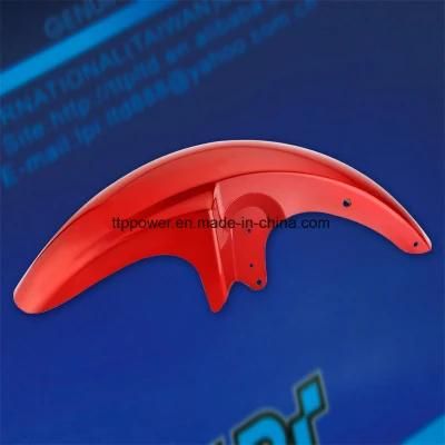 Cg125 Wholesale Motorcycle Body Parts, Plastic Parts ABS Red Front Fender