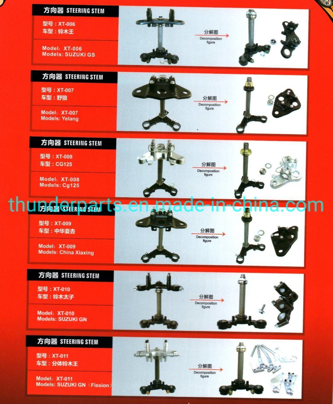 Motorcycle Top Bridge Steering Stem/Platina Superior Mensula Inferior Barras Dirreccion, Telescopica Mesa Direccion Completo Qingqi Qm200gy, Ax4 Gd110, Ax100