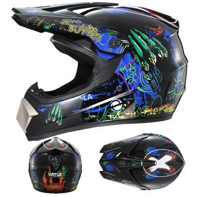 Go Kartoff-Road Helmetbright Black Claws [Send Three-Piece Set]Electric Motorcycle Helmet Mountain Downhill Race Full Helmet