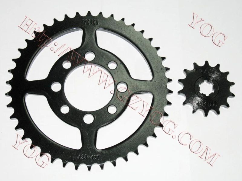 ′motorcycle Parts Transmission Kit Sprocket Kit for Hj125 Fz16 Dy100