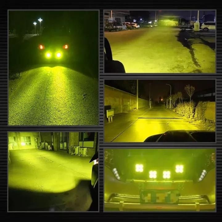 Astront 2 PCS 3 Inch 40W Yellow LED Work Light Bar Spot Driving Fog Light off-Road ATV Light