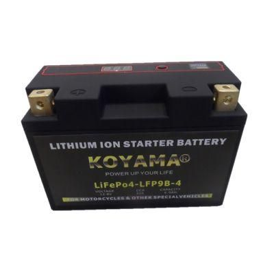 China Best Motorcycle Starting Battery LFP9b-4 Motorcycle LiFePO4 Battery