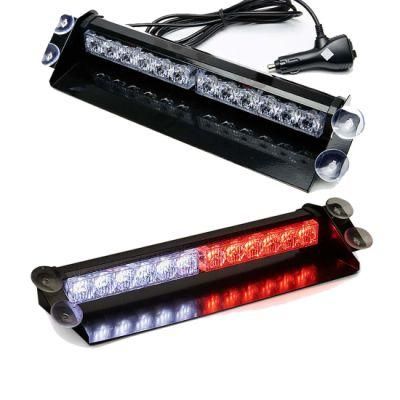 Red &amp; White Two-Color 9 Flashing Modes One-Key Switching Automatic Memory Mode Vehicle Car Truck Dashboard Windshield Warning Light