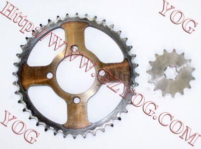 Motorcycle Part Transmission Sprocket Kit for Ax100 Gxt200 Bajajbm150 Vmen