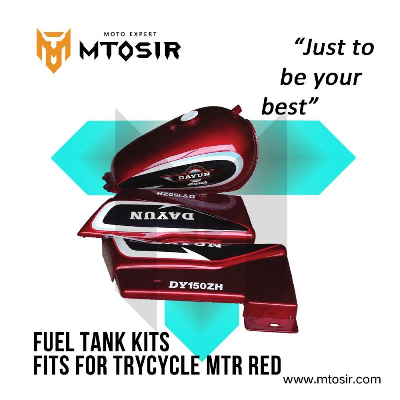 Mtosir Motorcycle Fuel Tank Kits Tricycle Halwa Black Side Cover Motorcycle Spare Parts Motorcycle Plastic Body Parts Fuel Tank