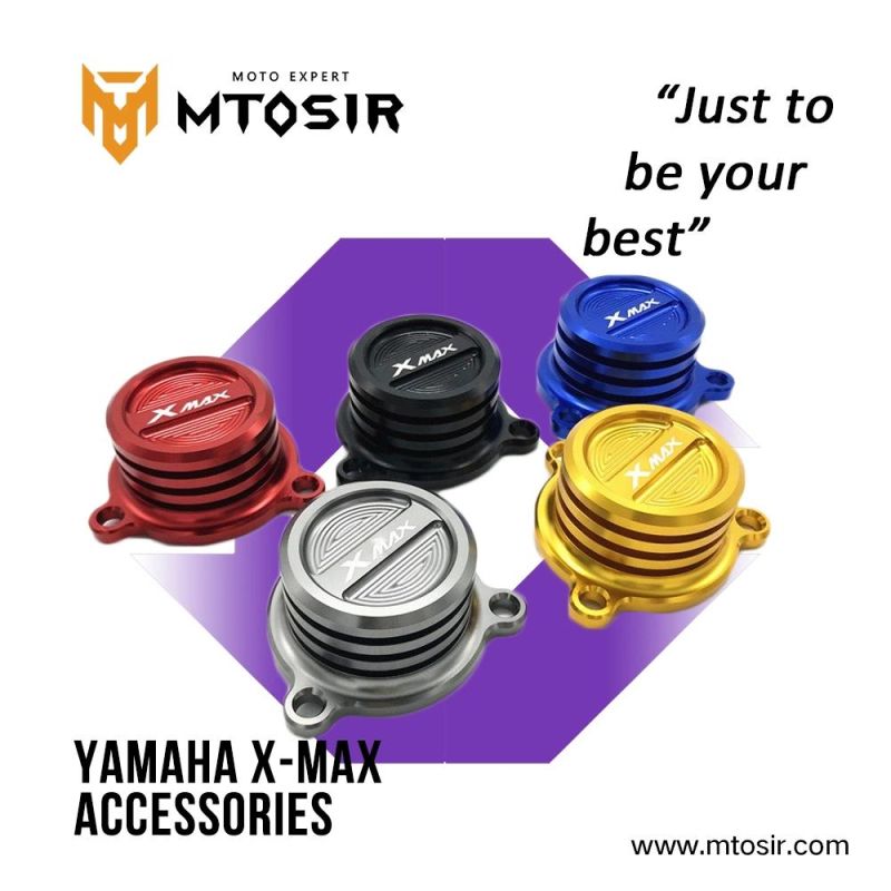 Mtosir Motorcycle Aluminium Alloy Oil Filter Cover YAMAHA X-Max Spare Parts Multi-Colors Oil Filter Cover