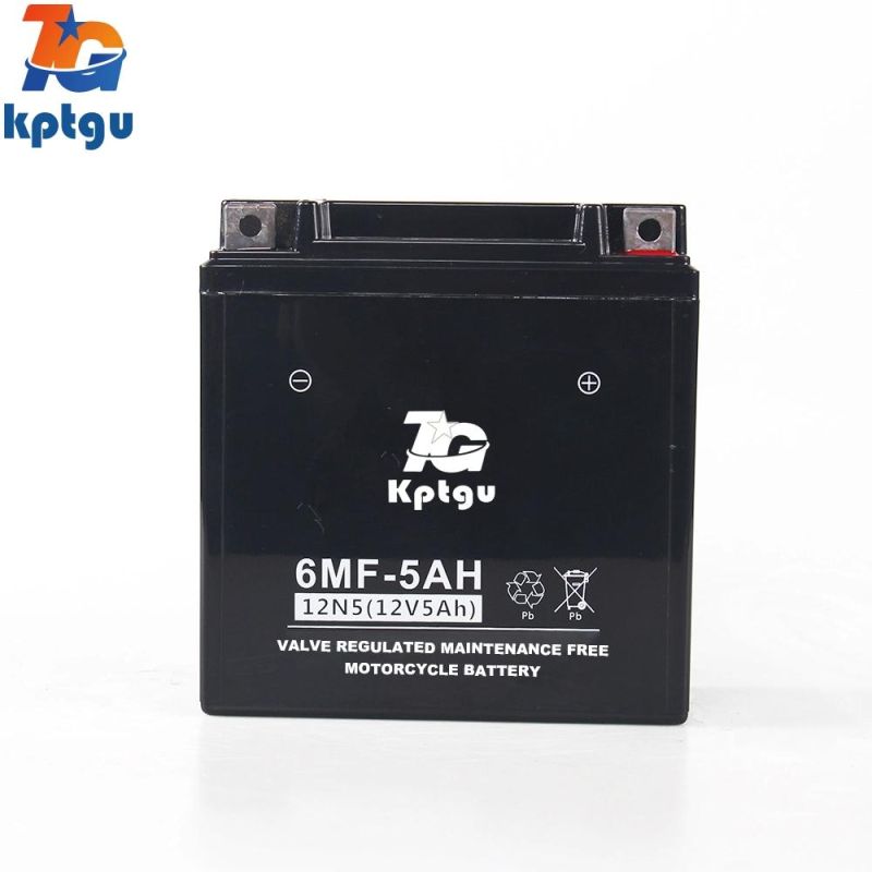 12n5-12V5ah Lower Self Discharge AGM Rechargeable Lead Acid Motorcycle Battery