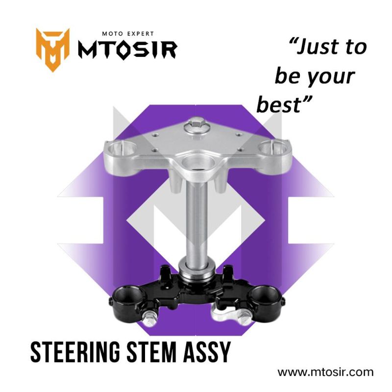 Mtosir High Quality Motorcycle Steering Stem Assy for Cg125 Dy125 Hj125-2A Wy125, Horse Cbt125 Scooter Motorcycle Spare Parts Motorcycle Accessories