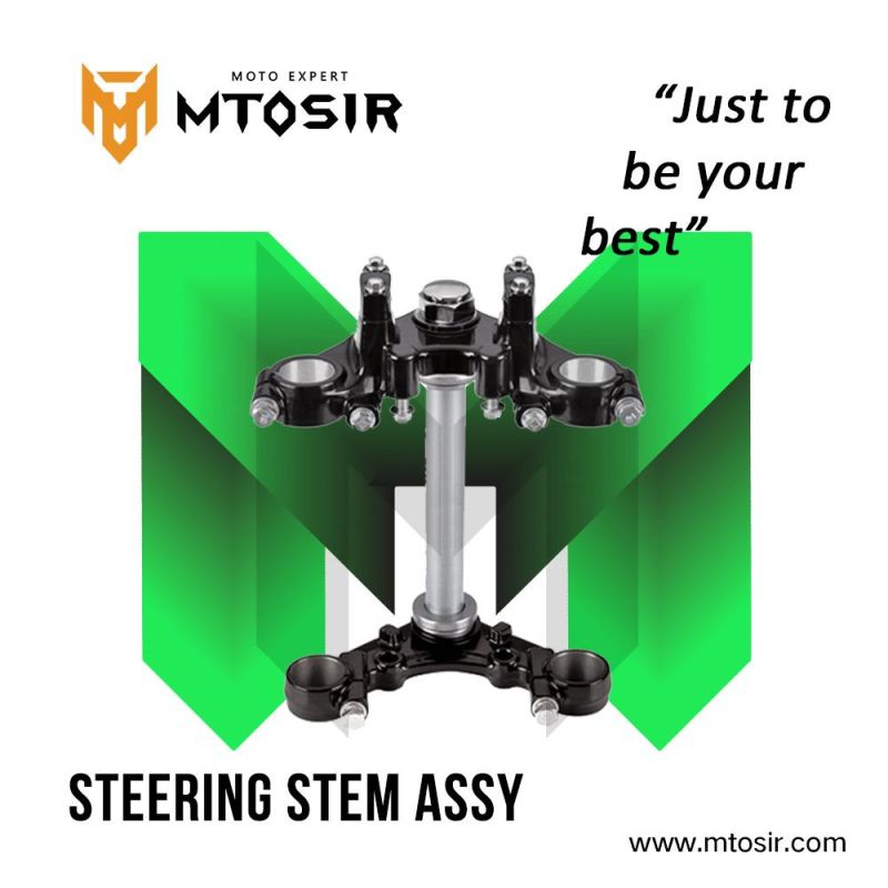 Mtosir High Quality Motorcycle Steering Stem Assy for Cg125 Dy125 Hj125-2A Wy125, Horse Cbt125 Scooter Motorcycle Spare Parts Motorcycle Accessories