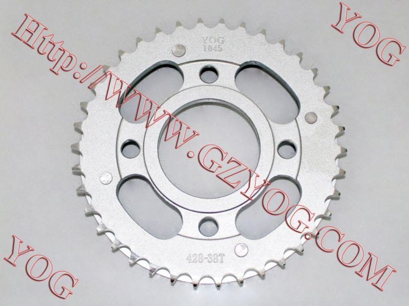 Yog Motorcycle Parts Rear Chain Sprocket for Cg125 Gn125 GS125