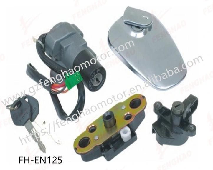 Top Popular Motorcycle Spare Part Lock Set Suzuki Gn125h/Uz125/An150/An125/Gt125/En125