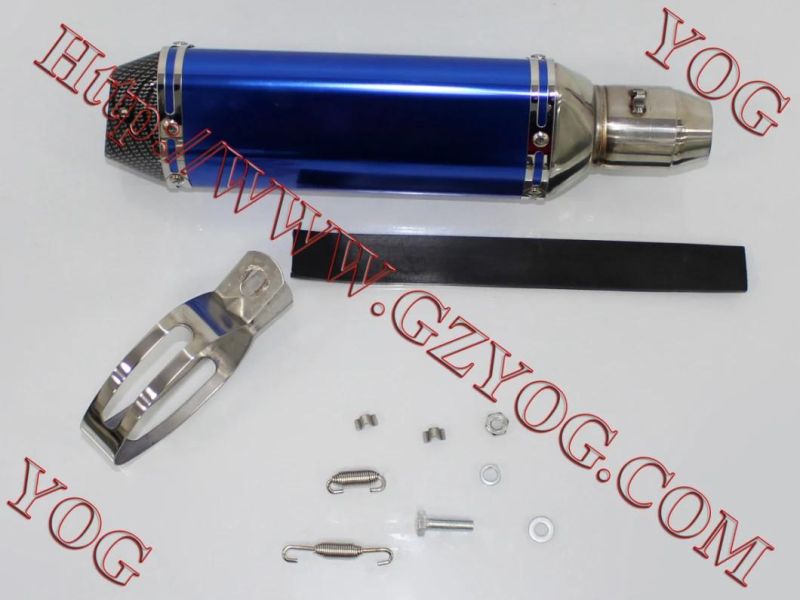 Motorcycle Muffler Exhaust Pipe Mufla Mofle Escape Universal Common Use Black Blue Red Color