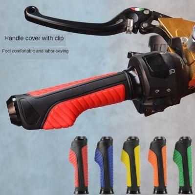 Motorcycle Slock-on Grip Handle Bar Rubber Grip Set