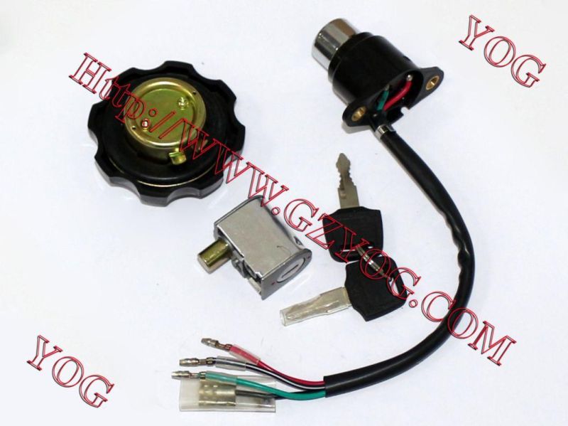 Yog Spare Parts Motorcycle Bajaj Boxer Tvs Key Ignition Switch Bros150 Nxr Cg125 Biz125 Scooter Gy6 Wave110 Ybr125 Ft125 Ds150 Vs90 CS125 Cgl125 Gl125 Titan150