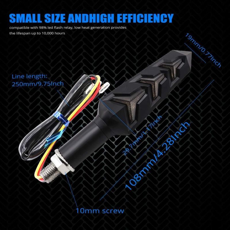 New Black Lights Blinkers Sportster Touring Aftermarket Turn Signal for Harley