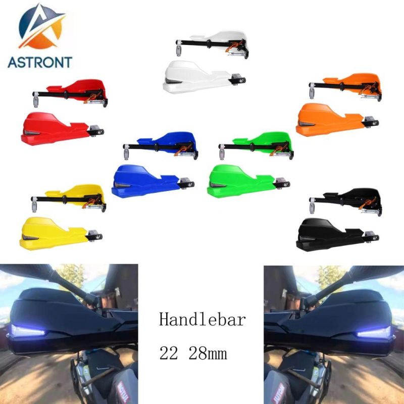 22mm 28mm Handlebar Motorcycle LED Turn Signal Hand Guard Protector Handguard Handle Bars for Honda YAMAHA Yz Suzuki