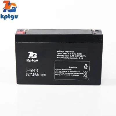 6V7ah AGM Scooter Battery Rechargeable Lead Acid Motorcycle Battery with Extreme Vibration Resistance