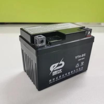 Yt4-BS 12V4ah Motorcycle Battery Rechargeable Battery VRLA Battery Lead Acid Battery