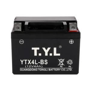 YAMAHA 12V4ah Black Lead-Acid Motorcycle High Performance Long Cycle-Life Battery