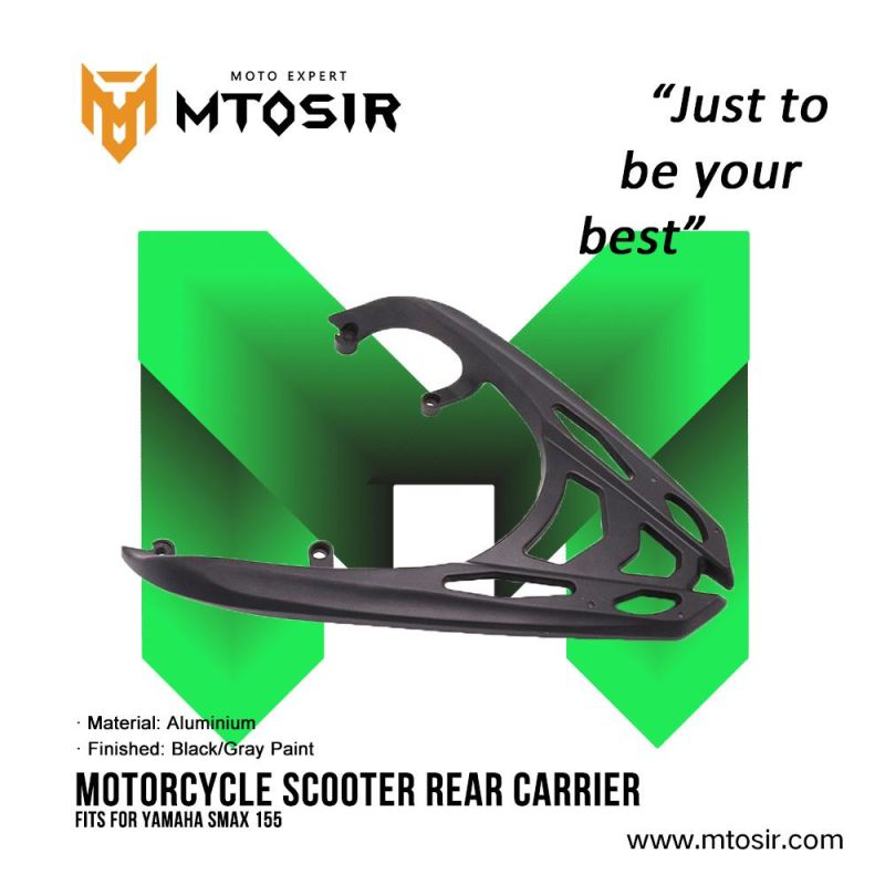 Mtosir Motorcycle Scooter YAMAHA Smax155 Rear Carrier Black/Gray Paint High Quality Professional Rear Carrier