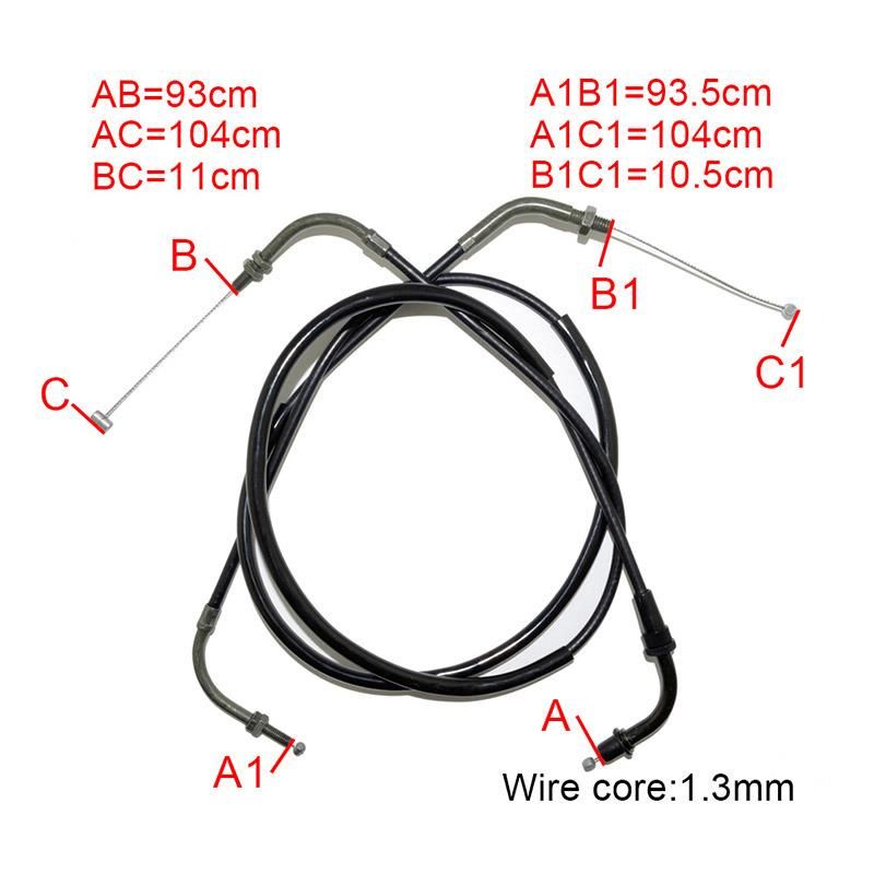 Motorcycle Parts China Throttle Cable for YAMAHA Virago Xv125 Xv250