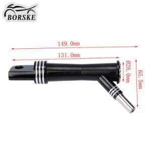 Universal Scooter Script Pegs Motorcycle Aluminum Folding Footpeg Black