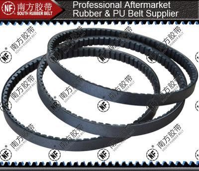 Motorcycle Banded Rubber Raw Edged Cogged Industrial Wrapped Transmission Drive Ribbed Automotive Parts Tangential Timing Poly Power V Belt