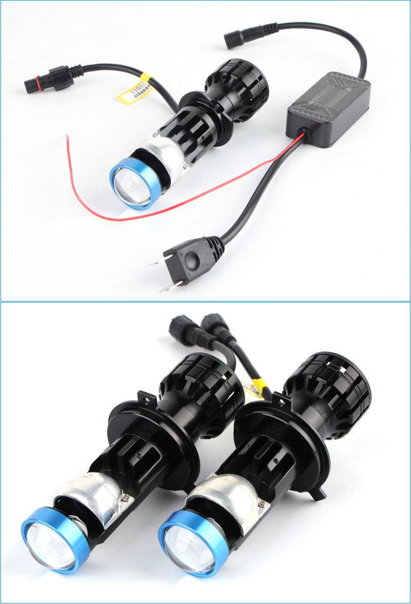 P5 Motorcycle Built-in Lens H4 Special Lens LED Headlights Super Bright Light Modified Headlights